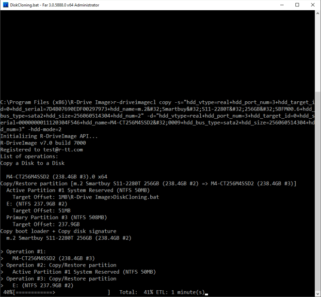 Cloning a disk